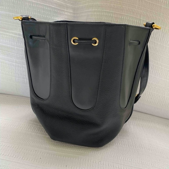 HCL Black Leather Bucket Bag - Picture 3 of 3